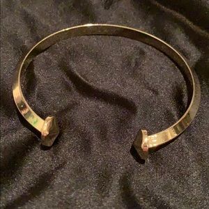 Gold pointed geometric cuff